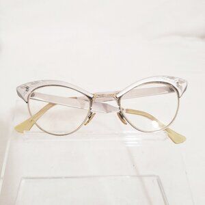 American Optical A/O Cat Eye Eyeglass Frames 5 ½ Gold Fill  Aluminum  Vintage